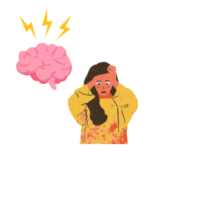 ADHD woman feeling overwhelmed by criticism