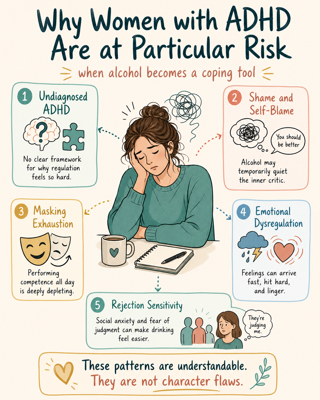 ADHD and Alcohol in Women: Understanding the Self-Medication Pattern