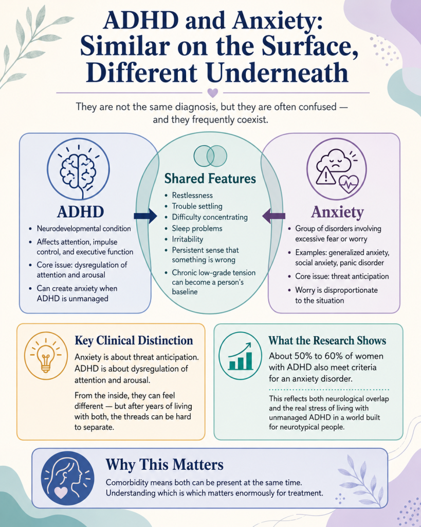 adhd and anxiety overlaps and comorbidity